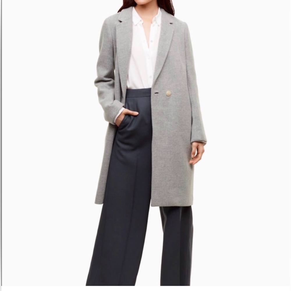 Aritzia Babaton Gray Wool Coat